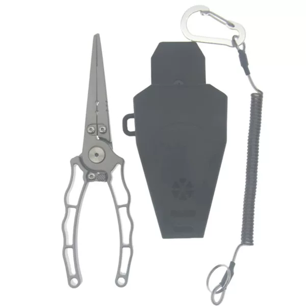 Locked stainless steel road pliers multi-function cutting line fishing pliers hook removal pliers scissors hook picker fish control pliers hook tying pliers