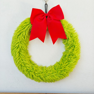Christmas Wreath Christmas Stuffed Wreath Christmas Circle Garland Christmas Wreath Door Hanging Front Door Closet Table Decor