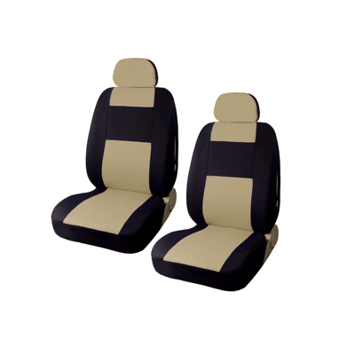 Elastic Fabric Seat Covers, Universal seat cover - y30078beige-4pcs-universal-size
