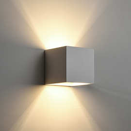 现代简约走廊客厅卧室装饰壁灯 创意款经典石膏节能壁灯