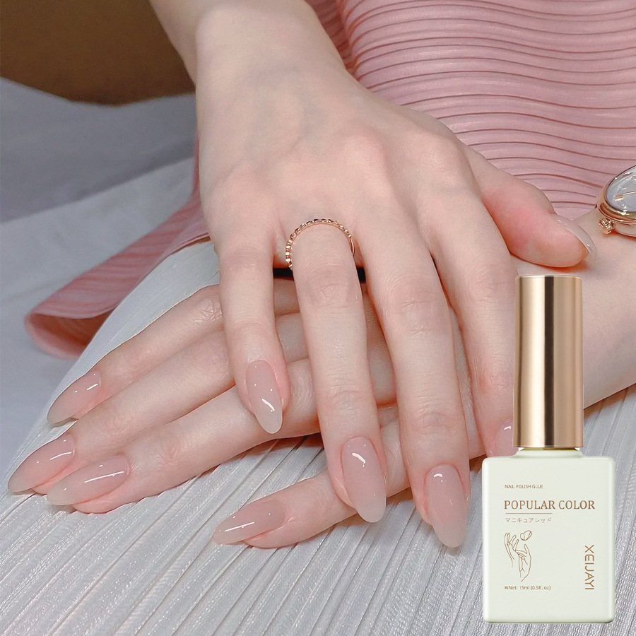 Pure Color new white nail polish glue nude transparent nail polish shop special high-grade nail polish lasting firm Factory wholesale
