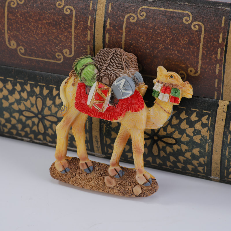 (2개) 국경 간 이집트 냉장고 자석 3 차원 페인트 고양이 신 수지 냉장고 마그네틱 스티커 외국 관광 명소 기념 선물