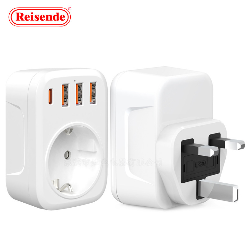 European-style wall socket German standard German standard power socket with USB socket type-c fast charge European standard conversion plug