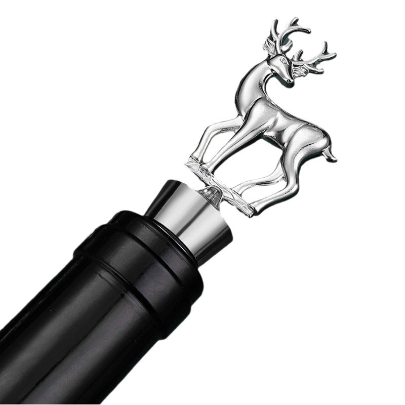 Трансграничная рождественская пробка для красного вина с оленем, пищевая пробка для виноградного красного вина, герметичная пробка для бутылки вина, маленький подарок на Рождественские праздники