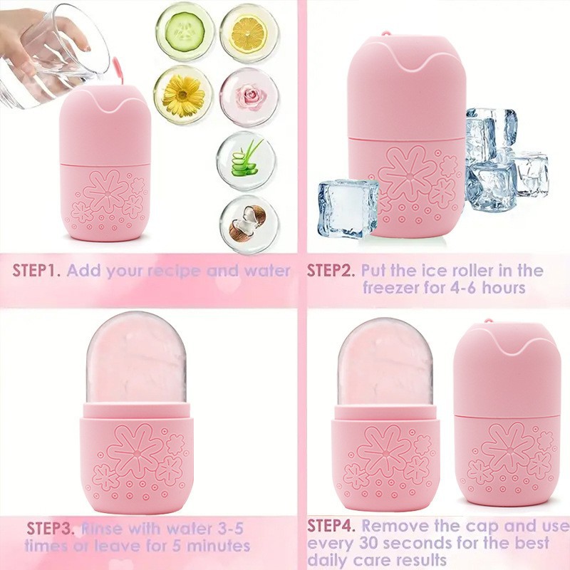 Facial Roller Gua Sha Massage Set 3 Piece Silicone Ice Tray Beauty Tool Kit for Face Care quality and texture