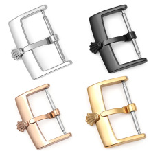 代用劳力手表配件士 316L不锈钢表扣精细抛光针扣 皮带扣12-20mm