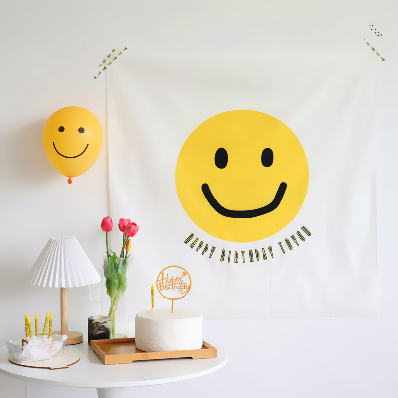 Korean ins Baby Birthday Letter Hanging Cloth One Year Old Party Scene Layout Background Cloth Children's Bedroom Decoration