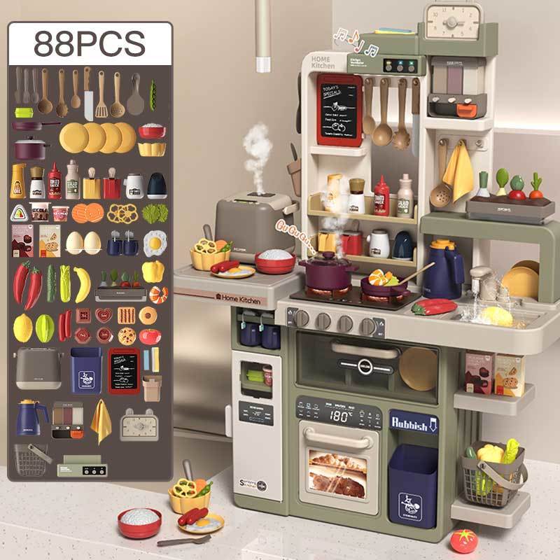 Baby Valley Niños Juguetes de cocina Niñas Cocinar Cocinas Simulaciones de cocina Regalo de cumpleaños de bebé de 3 años