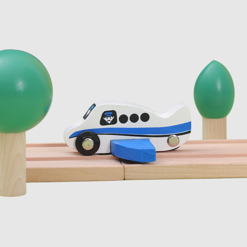 Madera magnética Thomas coche escenario coche Avión Helicóptero compatible con Thomas pista de madera