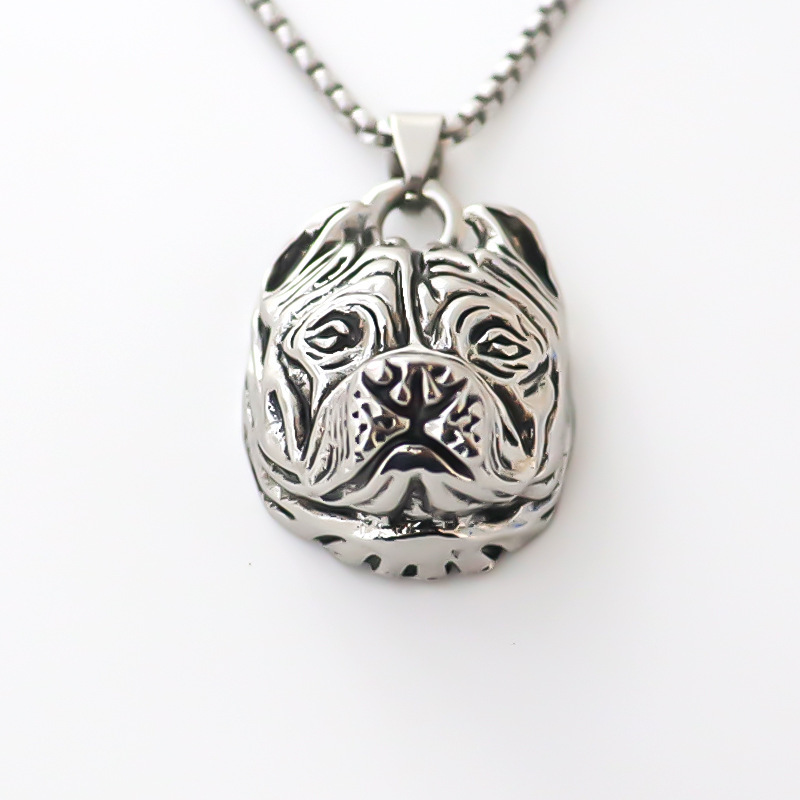 Bulldog Necklace, Personalized Creative Animal Pendant For All_voghion.com