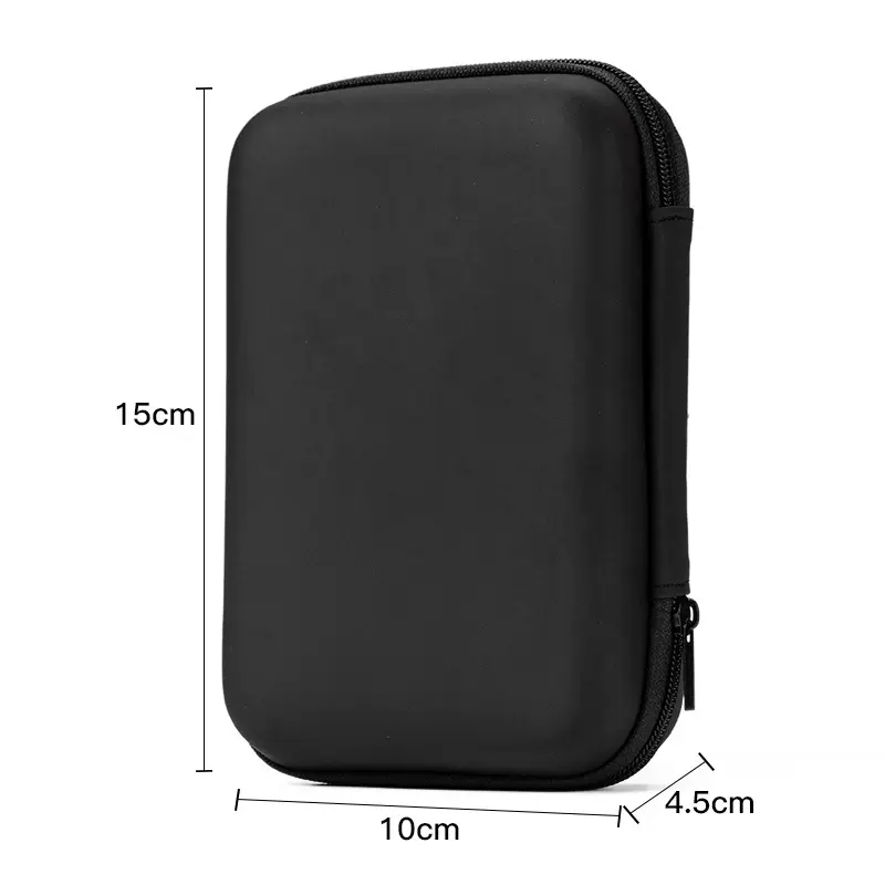 便携式收纳包 EVA拉链包抗震防摔收纳盒电子产品包装盒蓝牙耳机包