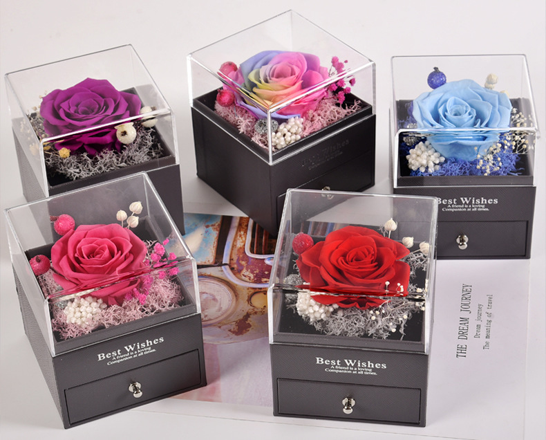 Valentine's Day Romantic Sweet Rose Preserved Fresh Flower Party Date Festival display picture 1