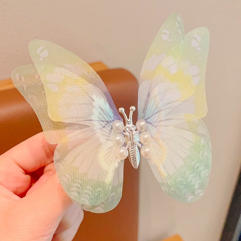 Clips para el cabello de los niños se moverá, clips para el cabello de mariposa de diamante, clips para el cabello de cabello lindo, clips para el lado, clips para el cabello roto, clips para el bang