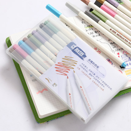 Star 6551 cabeza dura cabeza blanda tarjeta negra álbum de fotos 10 colores 18 colores color de metal de bricolaje pincel hermoso aceite de pincel