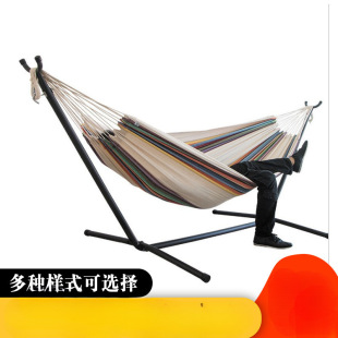 Canvas Hammock Hanging Chair Swing Anti-Rollover Outdoor Supplies Camping Canvas Hammock Hanging Chair Swing Anti-Rollover Mutual Cooling