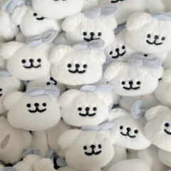 青い結びの犬の線DIY動物の子供のヘアピンの帽子の靴の靴下のアクセサリーの漫画の靴下の携帯のケースの補助