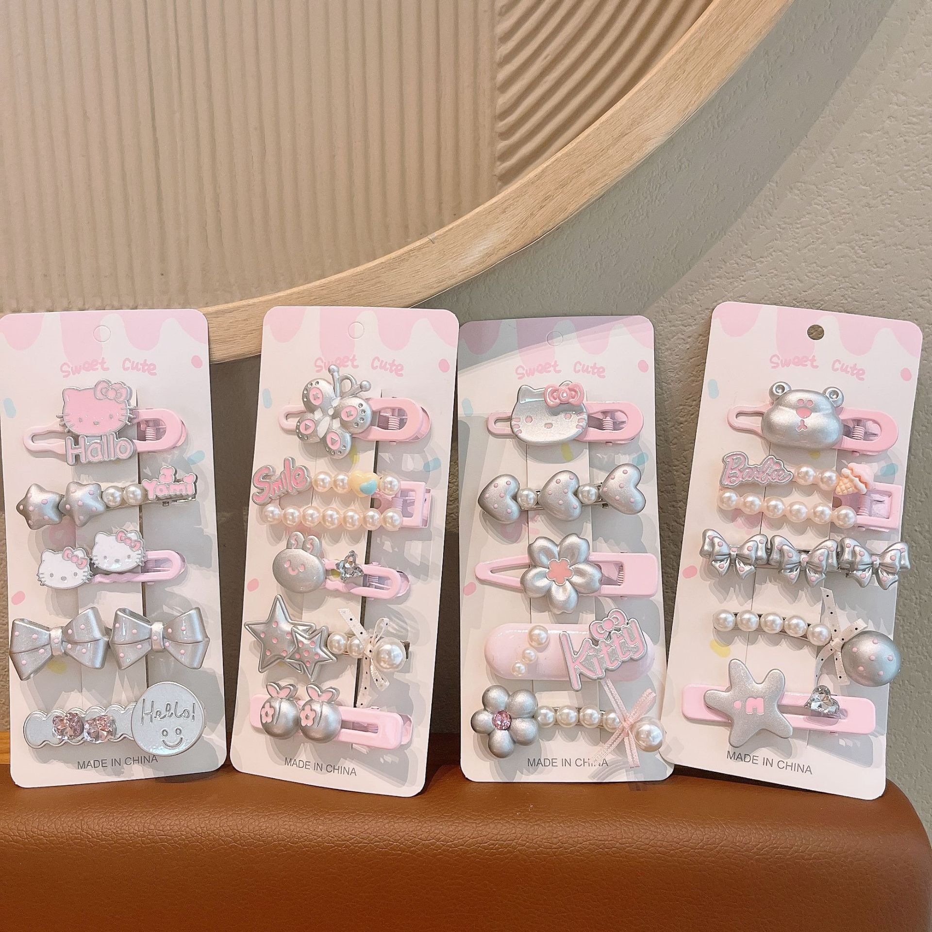Sweet Cherry Blossom Pink Bb Clip Children's Hair Clip, Cute Little...