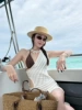 Colored white swimwear