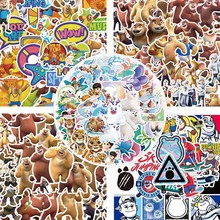 可爱卡通小熊涂鸦贴纸个性创意装饰手机壳行李箱DIY防水贴画批发