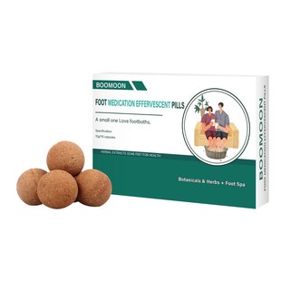 BOOMOON wormwood foot bath pill foot bath pill outdoor foot massage dehumidification instant effervescent foot effervescent pill