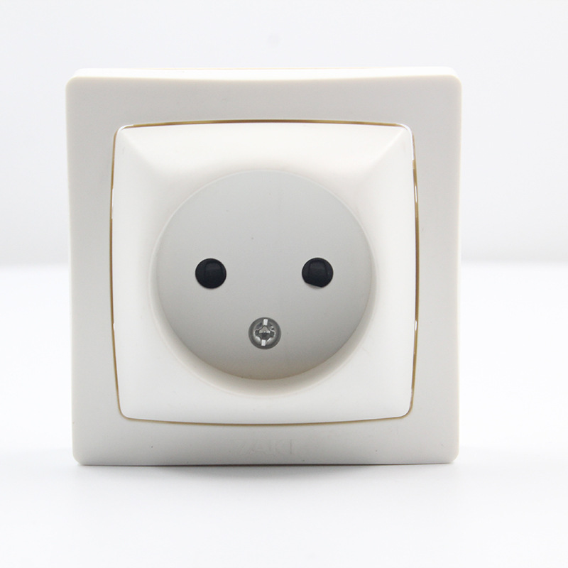 Yaki深插接地法式欧标德标墙壁插座外贸款式