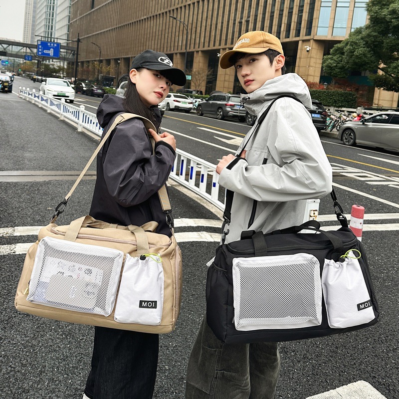 Bolsa de fitness transfronteriza otoño y invierno nueva bolsa de viaje de gran capacidad bolsa de separación seca y húmeda bolsa de equipaje de viaje de negocios bolsa de espera