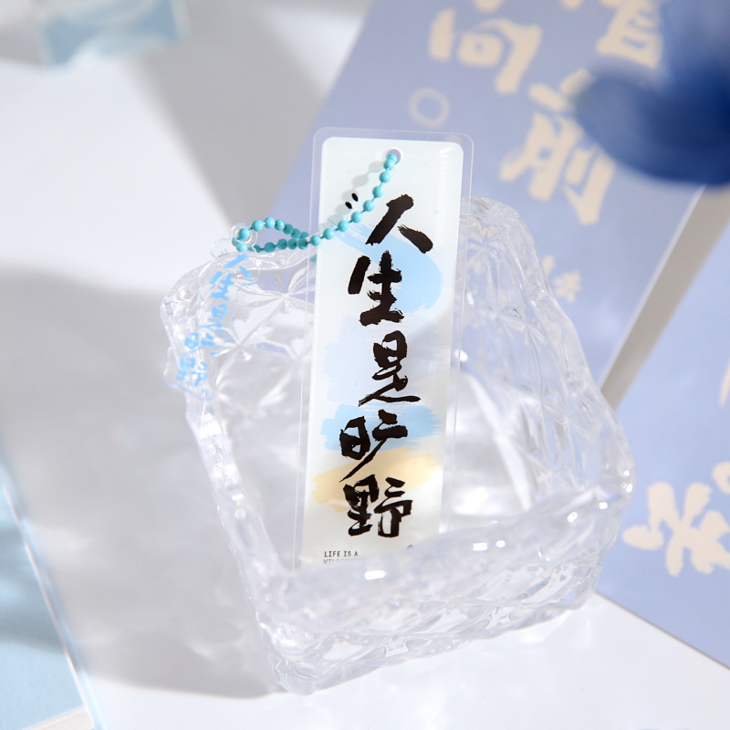 Papel Sr. marcadores acrílicos para mantener el amor serie creativo de alto valor de la cara ins viento estudiantes de lectura marcador clip