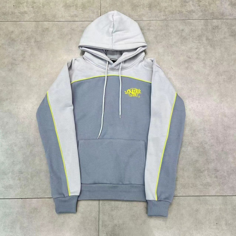 Syna World Sweater Panelled Small Logo Grey