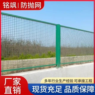 定制桥梁防抛网钢板防眩网高架桥浸塑隔离网隔离栅栏防护围栏高速