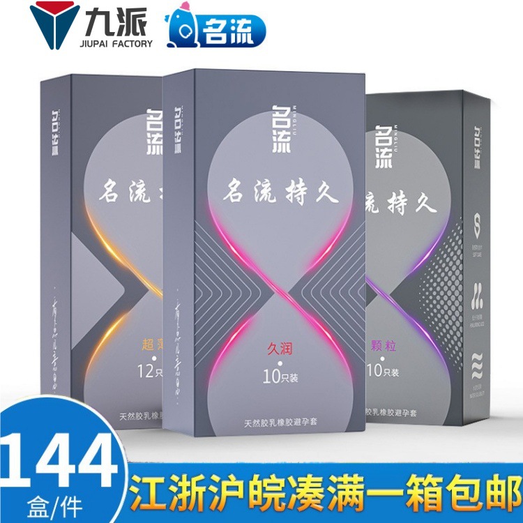 名流避孕套持久超薄久润颗粒安全套成人计生情趣成人用品一件代发