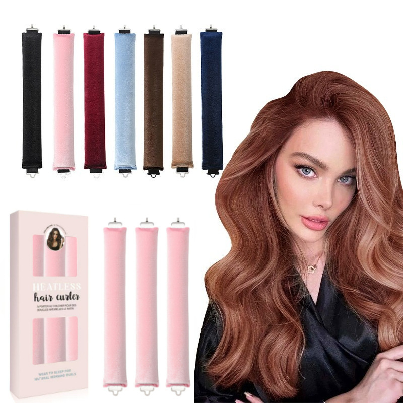 3cm Thick Hair Curlers, No Heat Curling Iron, 3 Large Wave Hair Curlers, Sleep Curling Tool, New Model 3cm Thick Hair Curlers, No Heat Curling Iron, 3 Large Wave Hair Curlers, Sleep Curling Tool, New Model