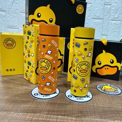 Hello Yellow Duck Insulated Cup with Smart Temperature Display, Home Multifunction Double Layer 304 Stainless Steel Water Cup