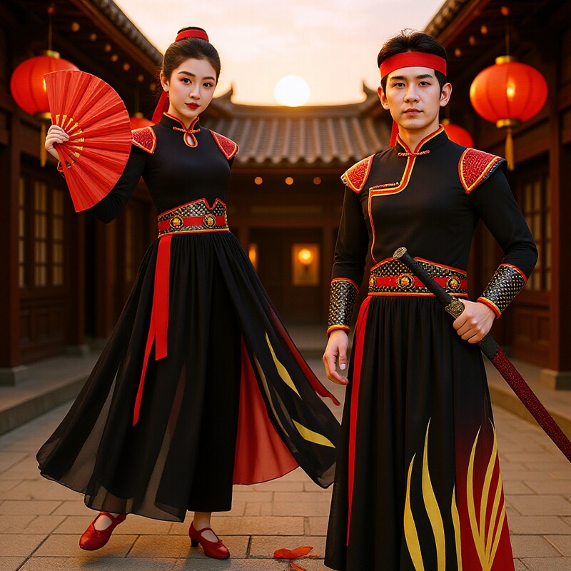 Performance Costumes for Men and Women, Snow Dragon Singing and Fan Dance, Ancient Costumes, Drumming and Dance Costumes, Chinese Style Dragon Scales, Ethnic Dance Costumes Performance Costumes for Men and Women, Snow Dragon Singing and Fan Dance, Ancient Costumes, Drumming and Dance Costumes, Chinese Style Dragon Scales, Ethnic Dance Costumes