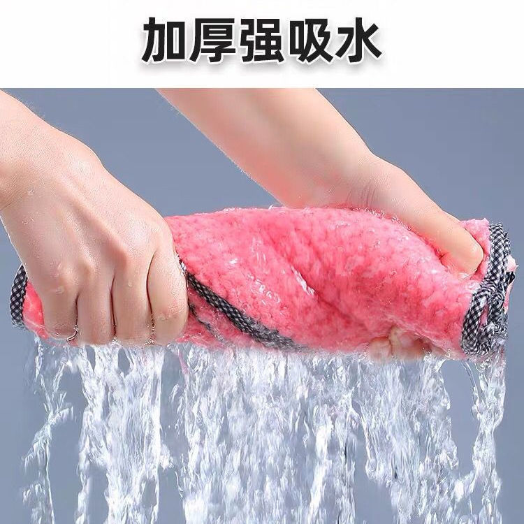 メーカー卸売りの皿洗いタオルの皿洗い布の台所の雑巾は油を塗ってテーブルの厚い金を拭きません。|undefined