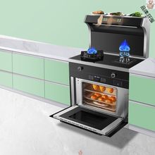 集成灶家用一体灶厨房蒸烤一体机天然气自动清洗集成灶