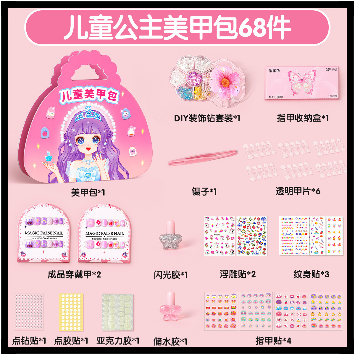 [프린세스 매니큐어백] 선물박스 스타일/휴대용