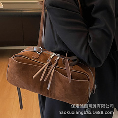 复古包包女大容量2025新款秋冬百搭休闲单肩腋下包上班通勤枕头包