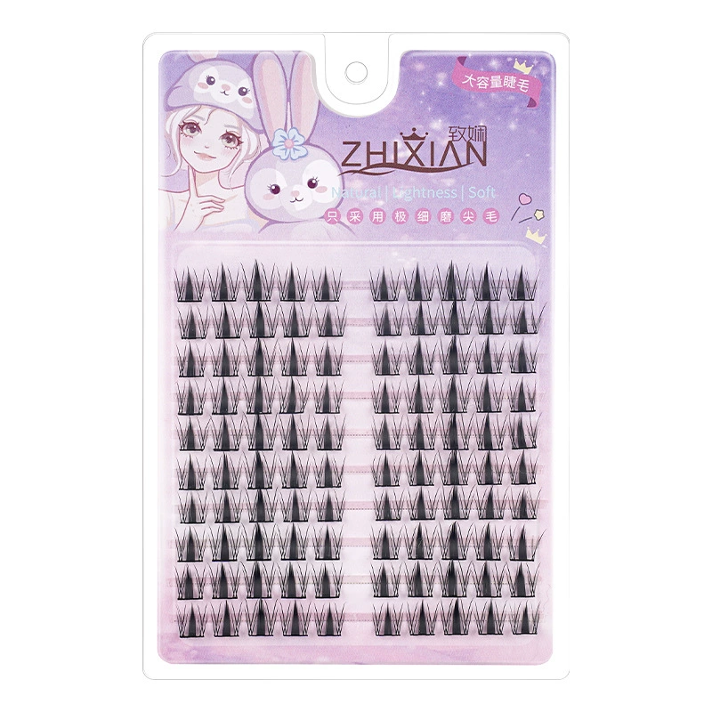 Dense False Eyelashes for Extension, Multi-Style Individual Cluster Flare Kit, Reusable