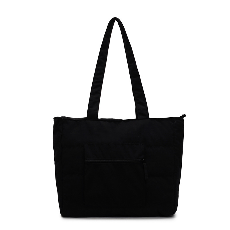 Bolso Tote de Nylon para Mujer con Cremallera para Estudiantes y Uso Diario