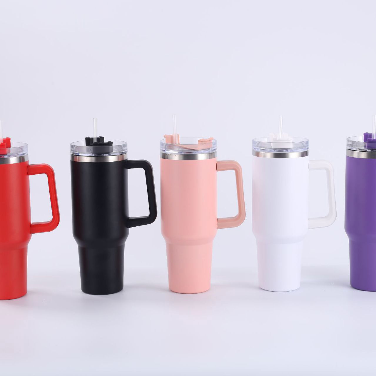 Transfronterizo dedicado 40oz mango taza de hielo calentador de taza de coche generación 304 acero inoxidable aislado mango frío taza de coche