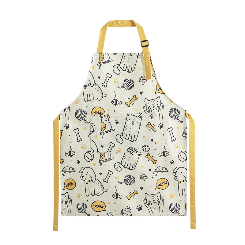 Tigre Año Nuevo en línea celebridad cocina delantal de cocina moda ropa de trabajo a prueba de aceite mono de los hombres de estilo coreano vestido de Liga