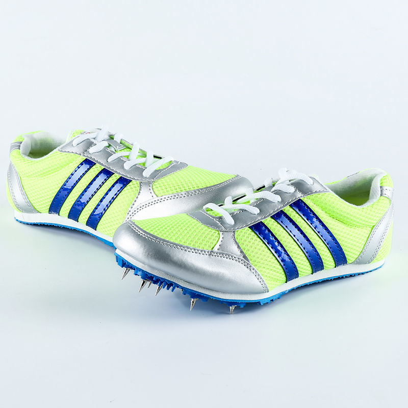 Zapatos de clavos de pista y campo para hombres y mujeres, ocho clavos de zapatos de entrenamiento de deportes, zapatos de salto de tres grados, zapatos de clavos de pato pato profesional