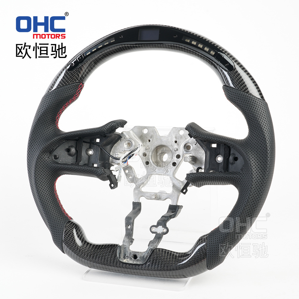 Suitable for 17-22 Infiniti Q50Q60 Steering Wheel Modified and Upgraded Led Carbon Fiber Car Steering Wheel