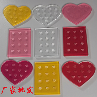 Wholesale Grafting Eyelash Glue Color Table Heart-shaped 12 Hole Glue Glass Gasket Nail Eyelash Palette