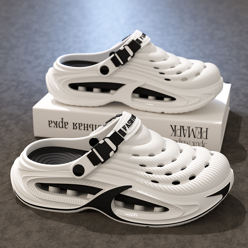 Men's thick-soled clogs, 2026 new summer style, breathable and comfortable for work, commuting, driving, outdoor activities, and wading in water Men's thick-soled clogs, 2026 new summer style, breathable and comfortable for work, commuting, driving, outdoor activities, and wading in water