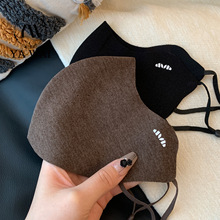 冬季保暖口罩高颜值无痕时尚新款口罩防风防寒骑行加大护眼角立体