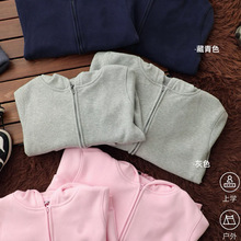 110809【青岛仓儿童亲子刺绣加绒开衫外套】外贸童装一件代发包邮