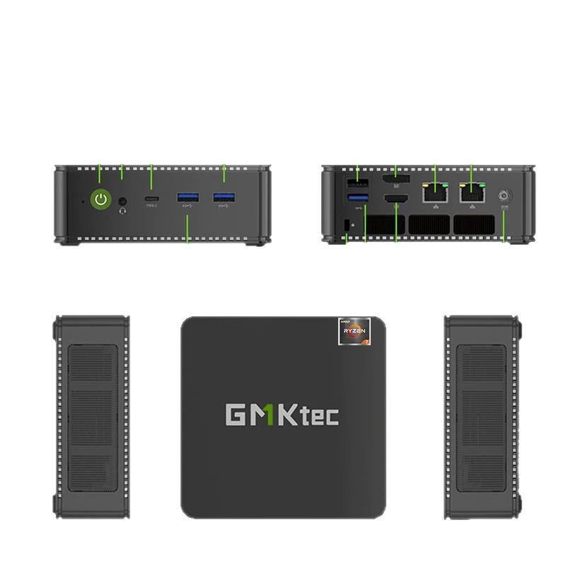 GMKtec [Ryzen M6 6600HS мини‑компьютер для офиса, дома и игр, портативный miniPC]