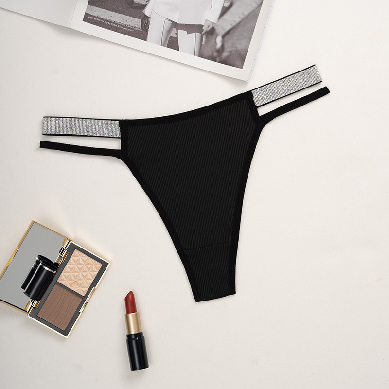 All Seasons Season Color Block Sexy Nylon All Seasons Low Waist Thong Panties Panties