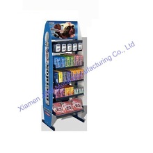 超市展示架咖啡饮料包式货架 展示架五金铁艺陈列架货架 产品展架